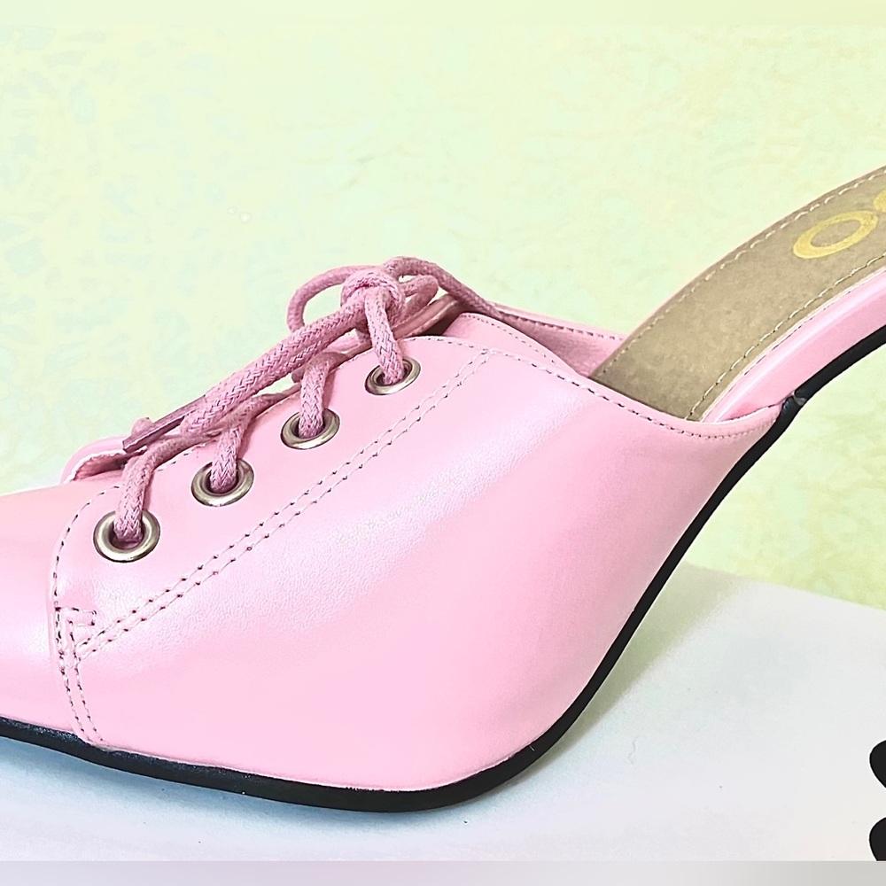 Ego ‘Sporty Spice’ Faux Leather Lace-up Stiletto Heels | Open-Heel | UK Size 4 - Picture 11 of 16